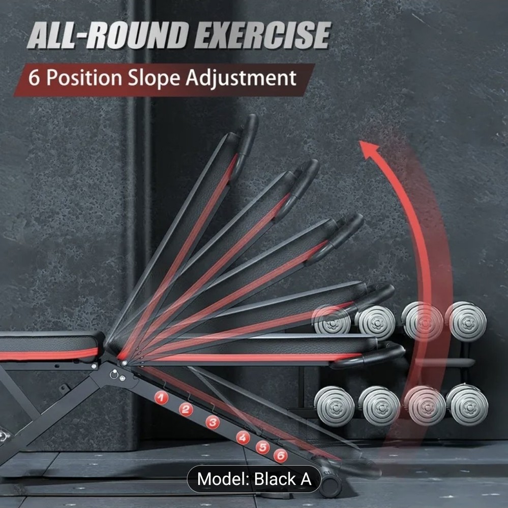 Adjustable Weight Bench,Utility Workout Bench Foldable Incline Decline Benches