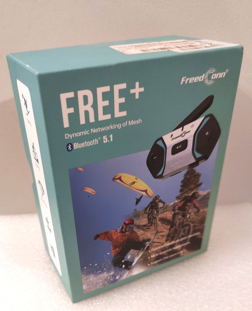 FreedConn FREE+ Mesh Intercom Bluetooth 5.1 256 Riders 2000m New Boxed