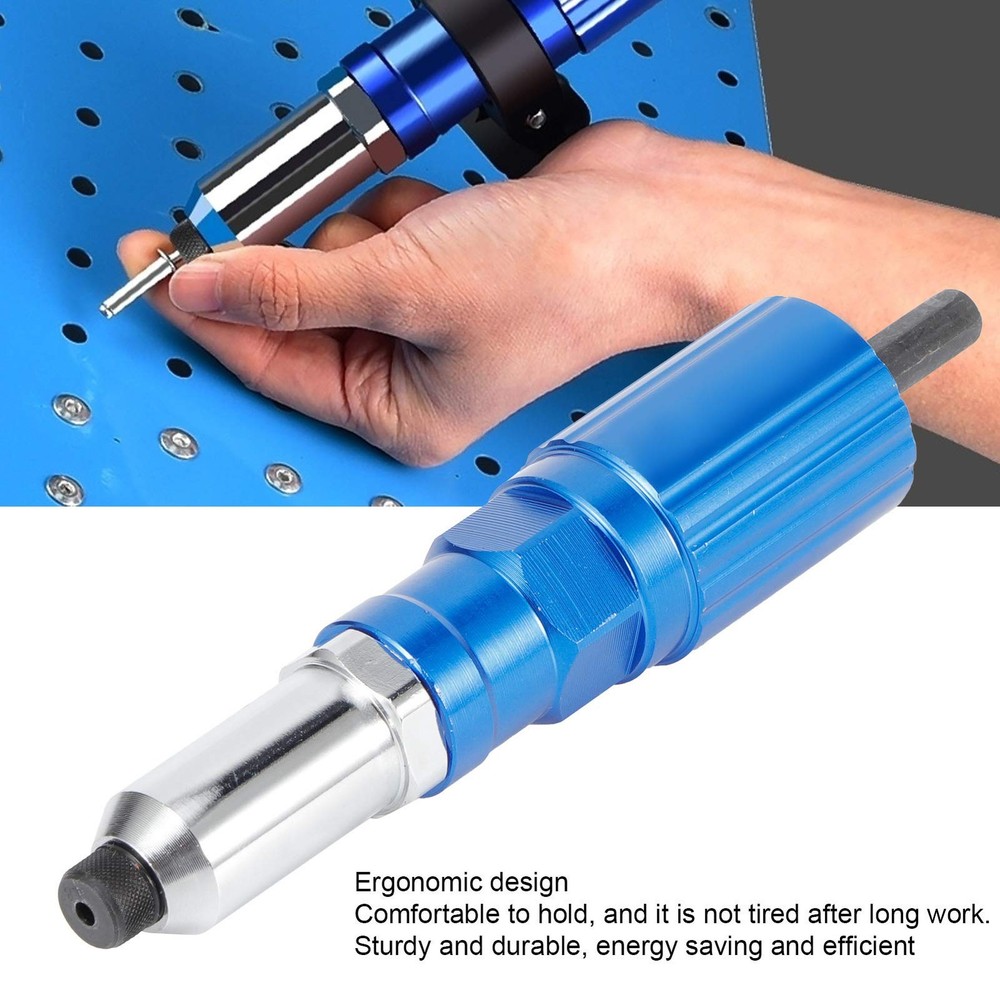 Rivet Gun Head Mount, Rivet Drill Attachment for Drill Riveter Elect...