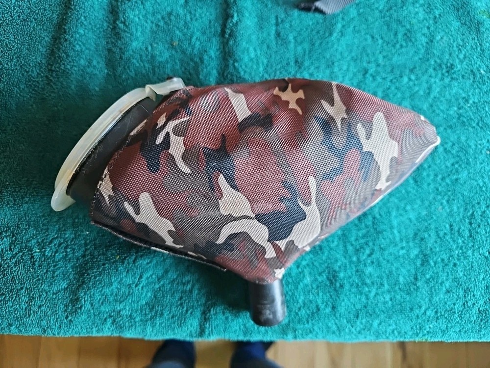 paintball viewloader hopper w/camo sleeve loader