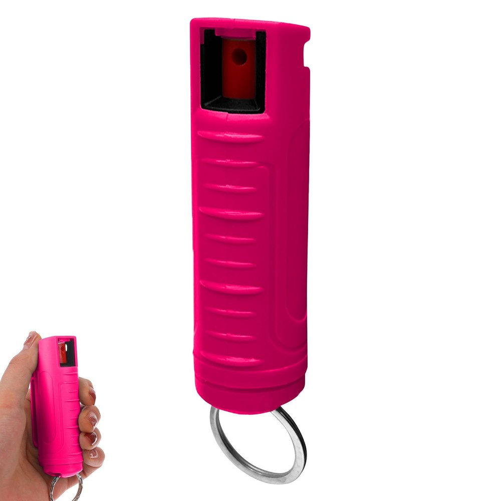 Hardshell Pepper Spray  12Ft Range, Max Strength, UV Dye Identifier, AntiLeak...