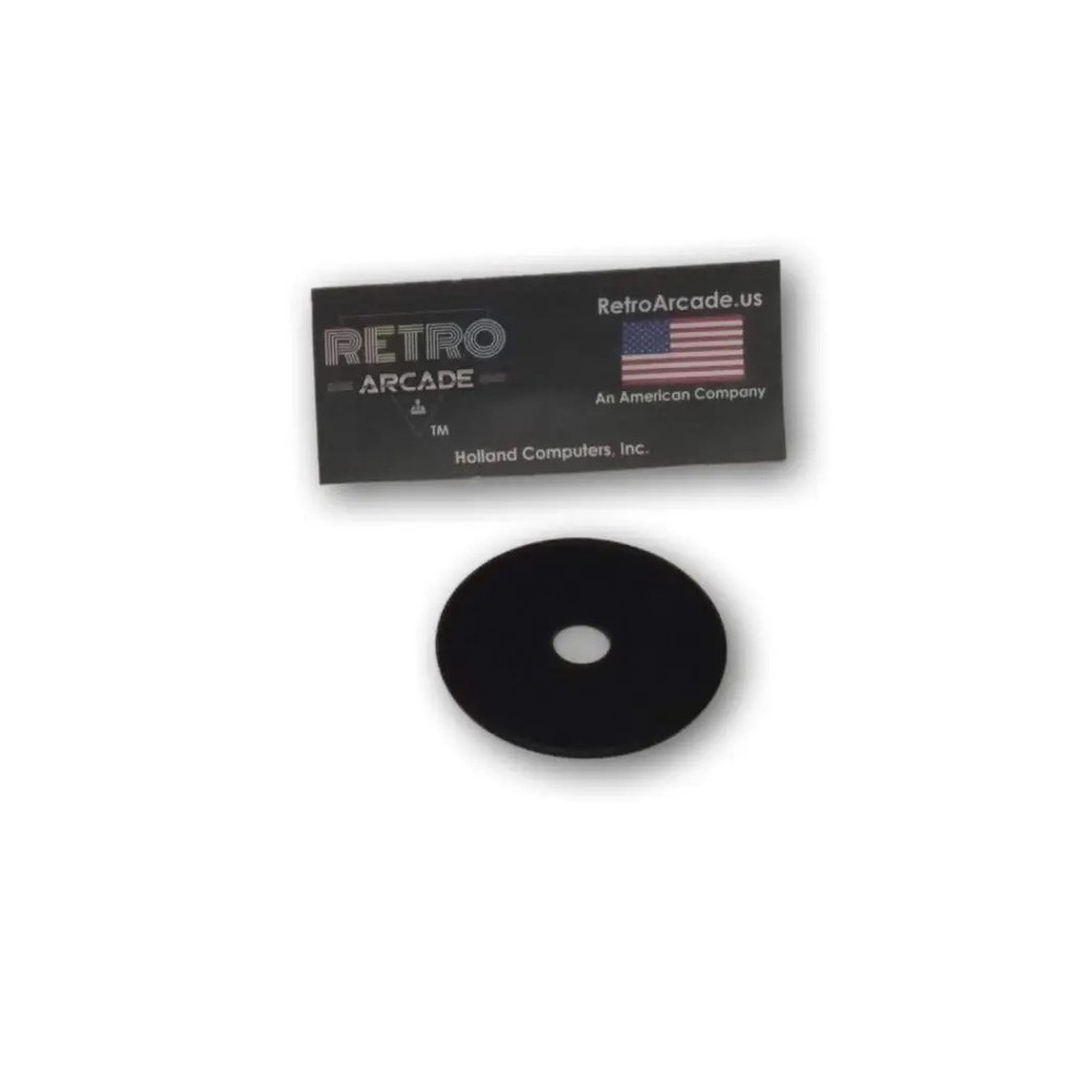 Replacement Classic Arcade Joystick Black Disk 0.3" Center Hole Disk 2in Overall