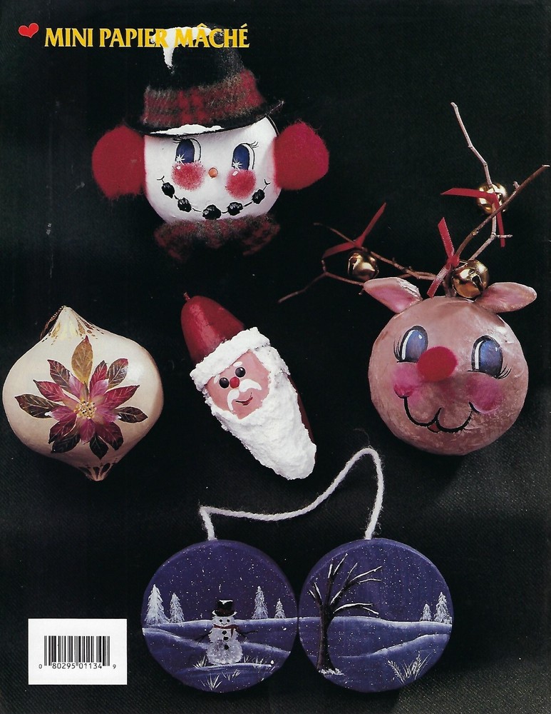 Mini Papier Mache Ornaments Decorative Painting Patterns Craft Projects Book