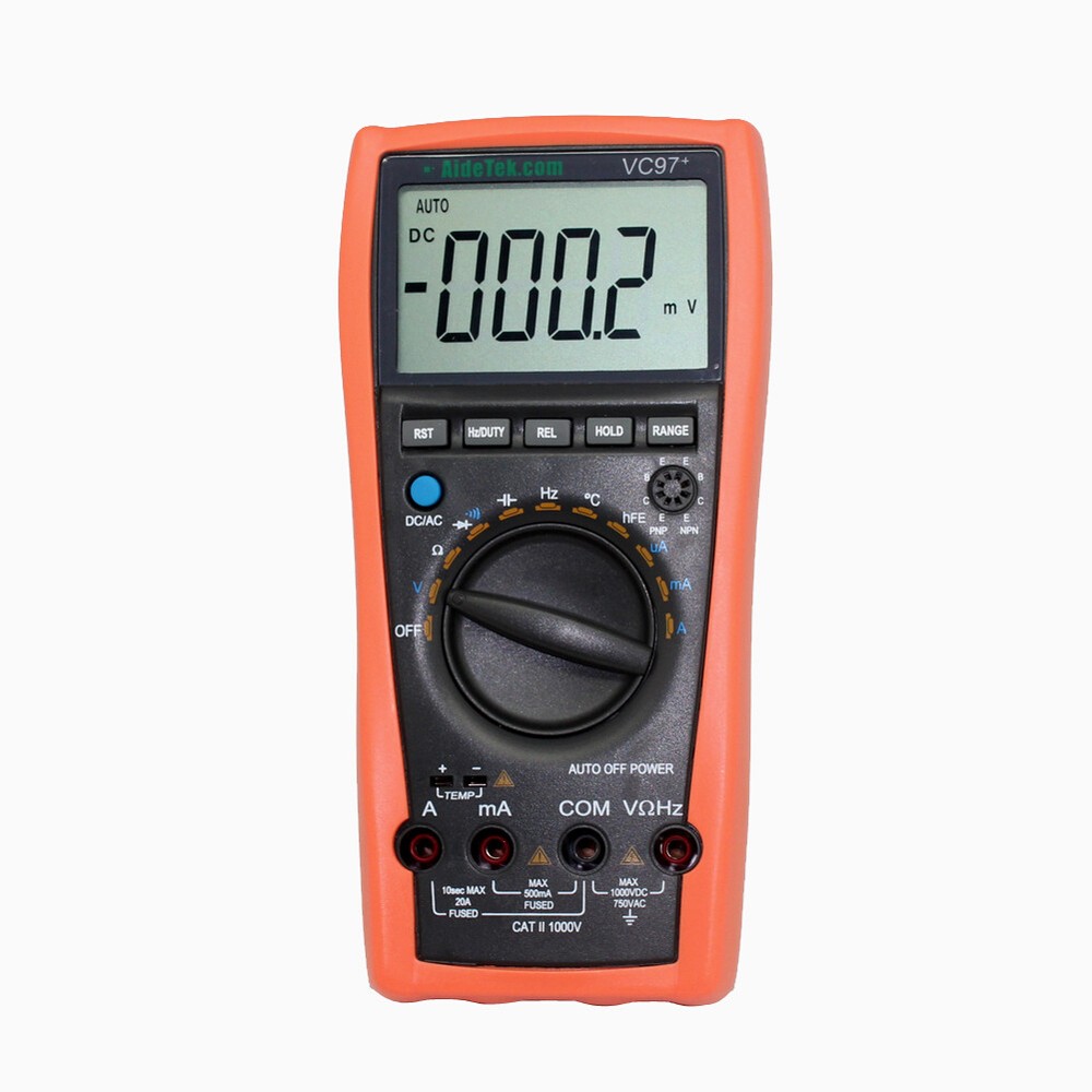 AideTek VC97+ 3999B LCD Auto range multimeter Capacitance Resistance diode US