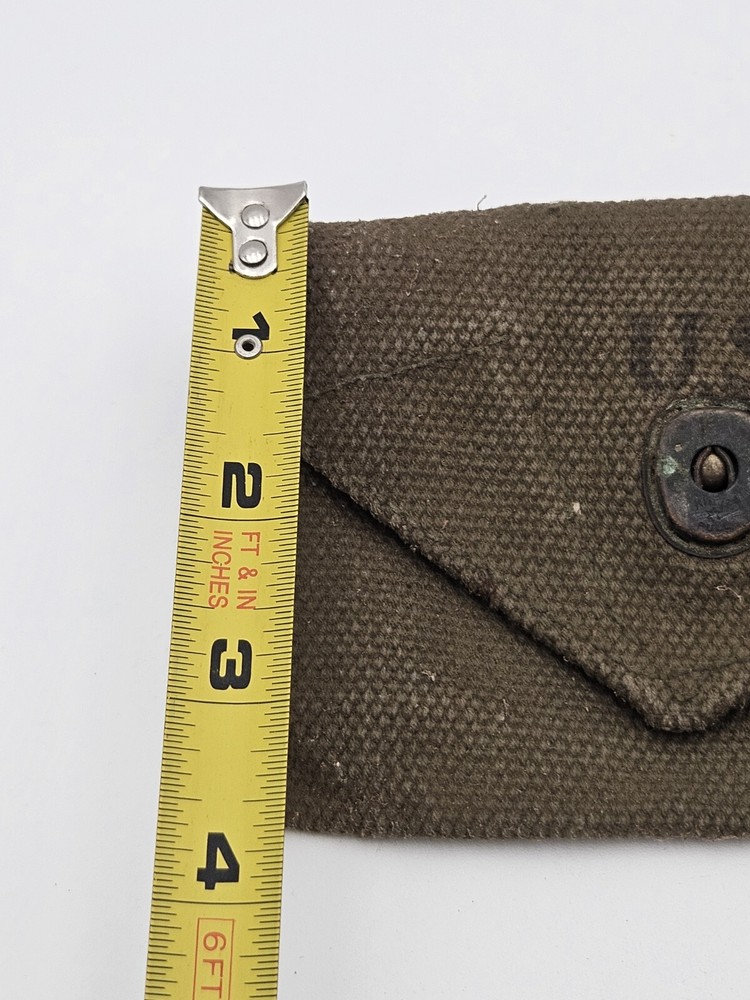 ORIGINAL WWII US ARMY M1942 FIRST AID CARRY BELT POUCH-Od