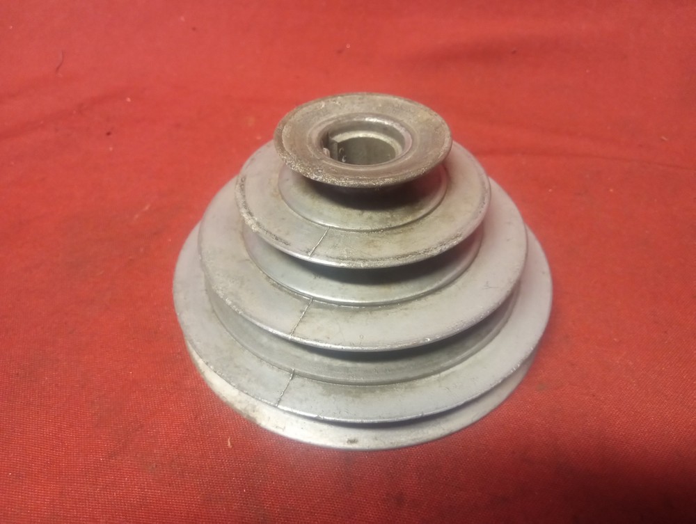 Vintage 4 Step Variable Speed Pulley 3/4” Bore. Drill Press Tiller Motor Engine