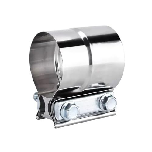 2in Exhaust Clamps, Lap Joint Band Clamp Stainless Steel 2 inches Od to Id-1pc