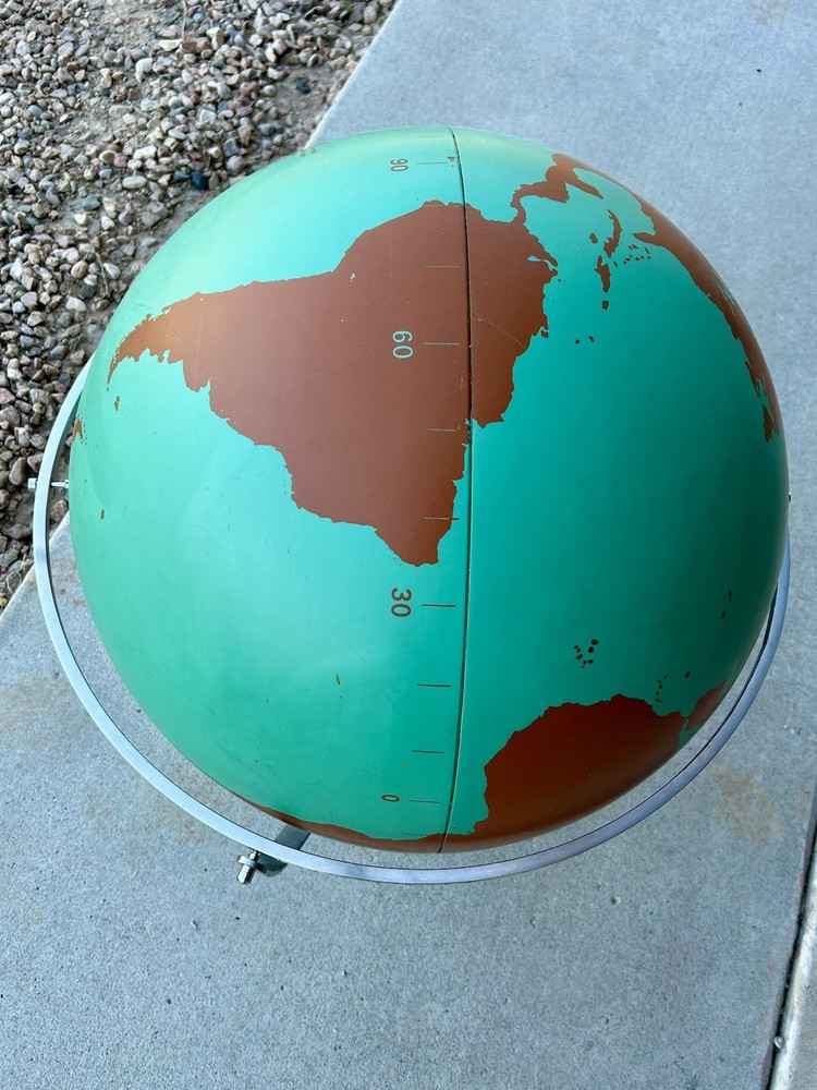 Large Vintage Military Project Globe - Nystrom 22”