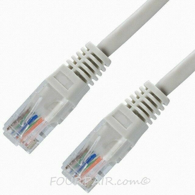 25 Pack Lot - 3ft CAT6 Ethernet Network LAN Router Patch Cable Cord Wire White