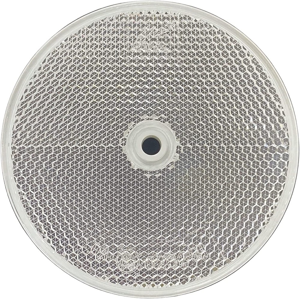 Class A 3-3/16 inch Round Reflector Center Mounting Hole Trailers Mail Boxes RV