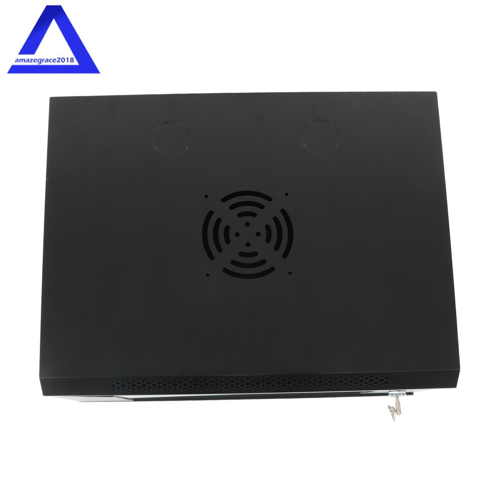6U Wall Mount Server Cabinet Network Rack Vented Enclosure Lock Door 15.5'' Deep