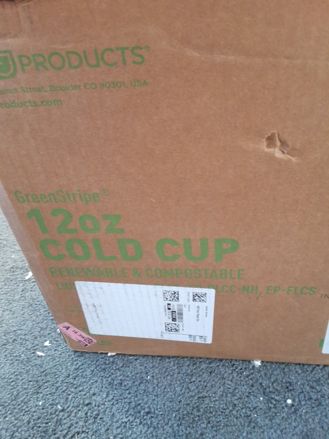 Eco-Products EPCC12GS 12 oz. GreenStripe Cold Cups - Clear (1000/Carton) New