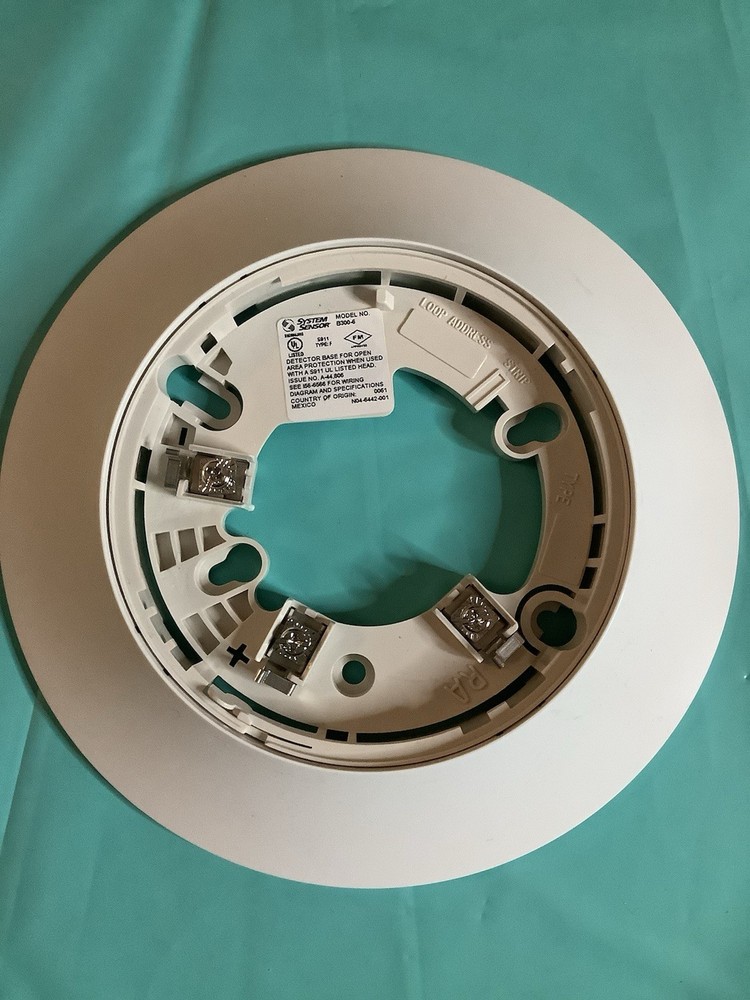 System Sensor - B300-6/B300-6-IV 6" Plug In Detector Base