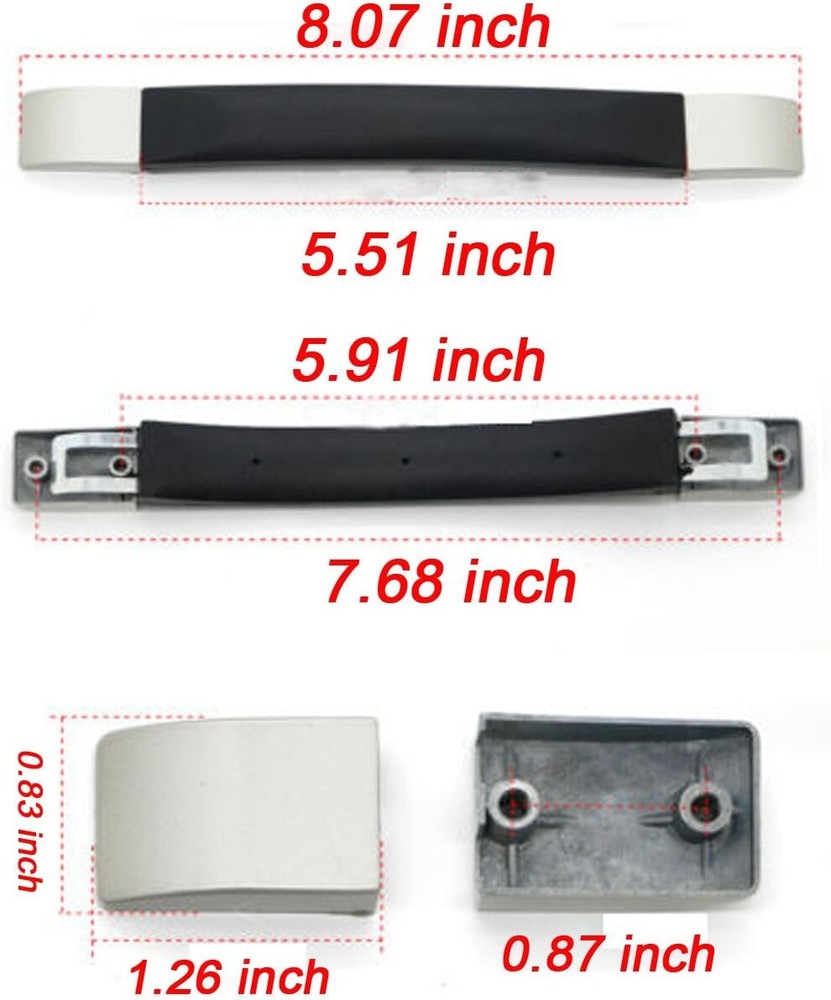 Zoofen Replacement Suitcase Luggage Handle Grip Spare Fix Holders Box Pull...