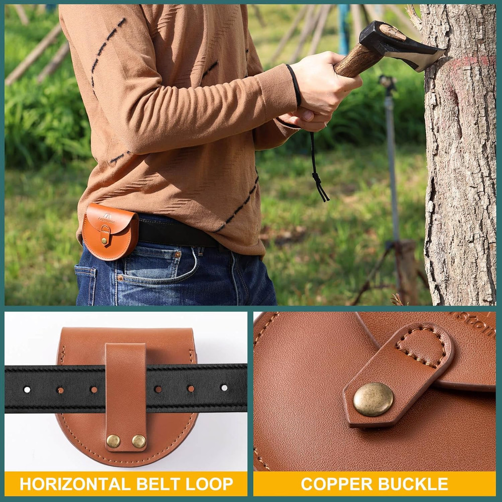 Angerstone Axe Sharpener - Multipurpose Axe/Hatchet Sharpening Stone - Whetstone