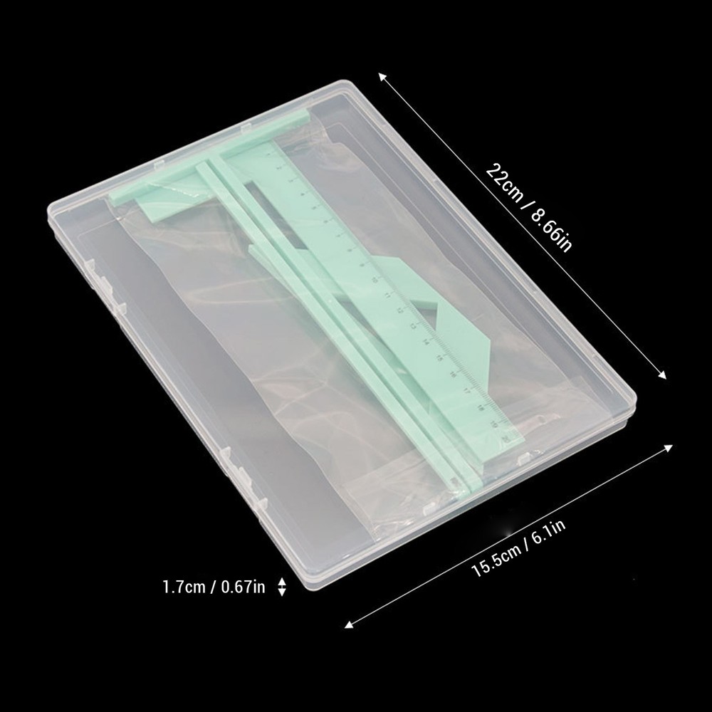 Complete Bookbinding Ruler Kit Acrylic Multifunctional Book Cover Maker Kit WT