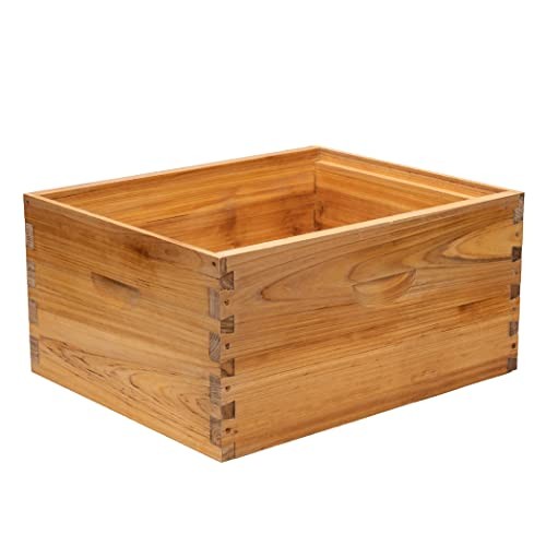 Heavy Wax Coated Unassembled Langstroth Deep/Brood Box with Frames 10 Frame