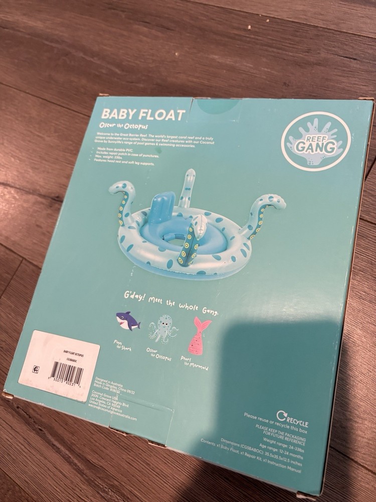 Coconut Grove Baby Float with Octopus Design