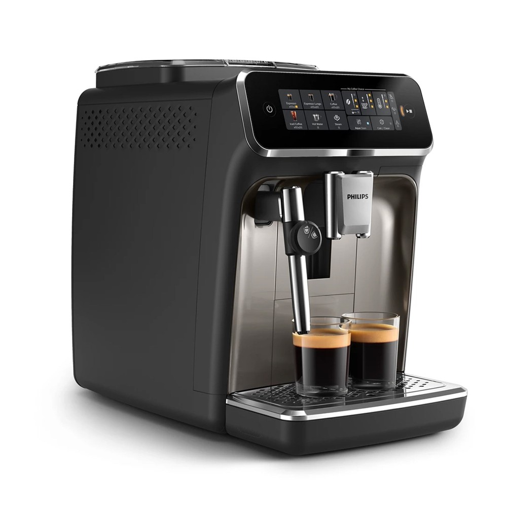 Philips 3300 Series Fully Automatic Espresso Machine, Black Chrome - EP3326/90