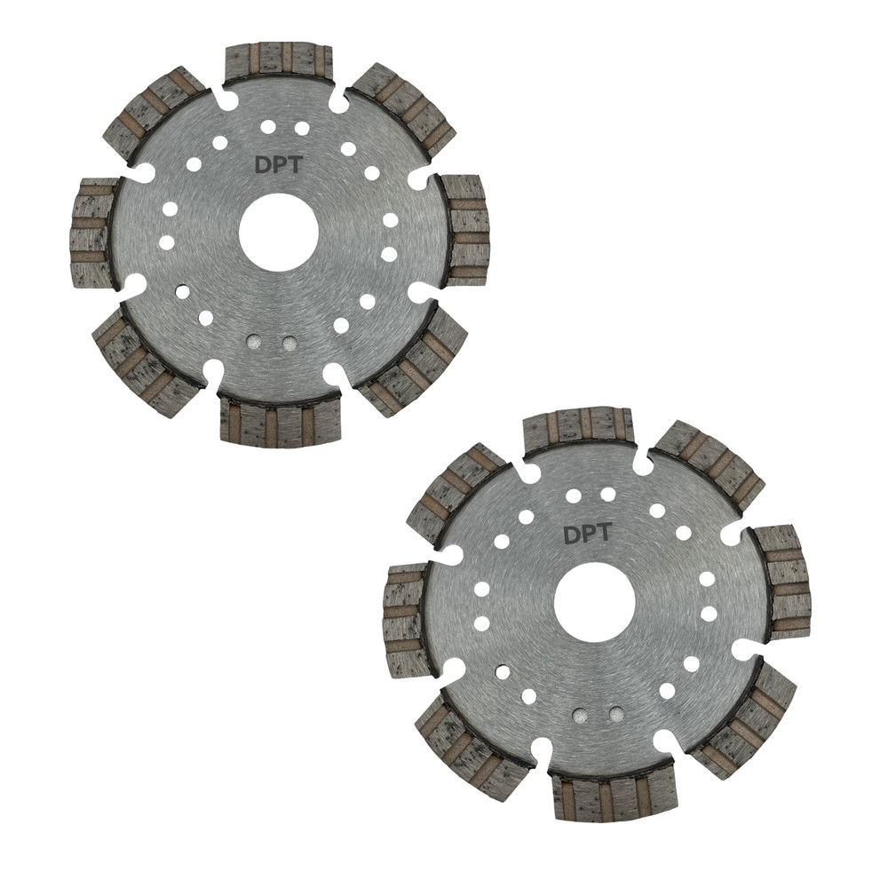 2 Pack 4" Diamond Saw Blade Cutting Light Weight Blocks Bricks Tiles Segmented