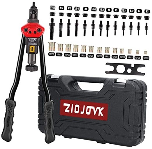 16" Rivet Nut Tool, Professional Rivet Nut Tool Setter Kit Including 13 Metric