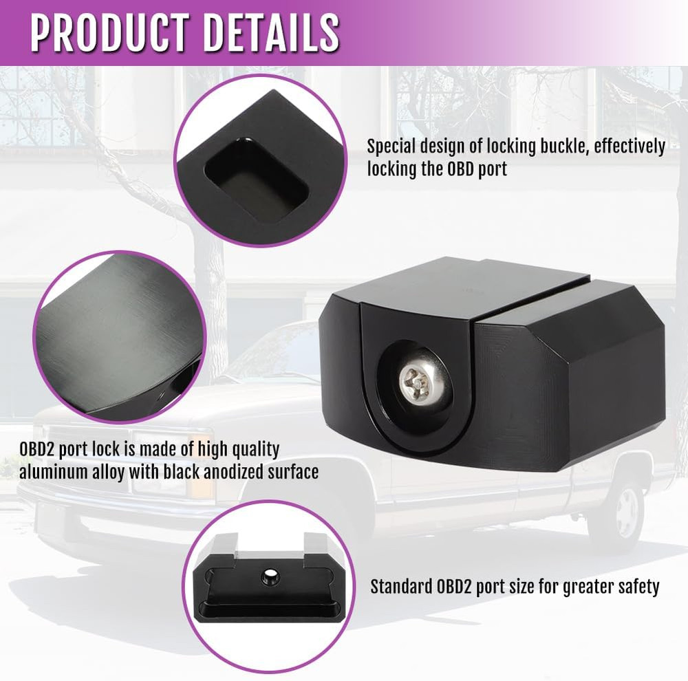OBD II Port Lock OBD 2 Port-Lock OBD2 Connector Protector