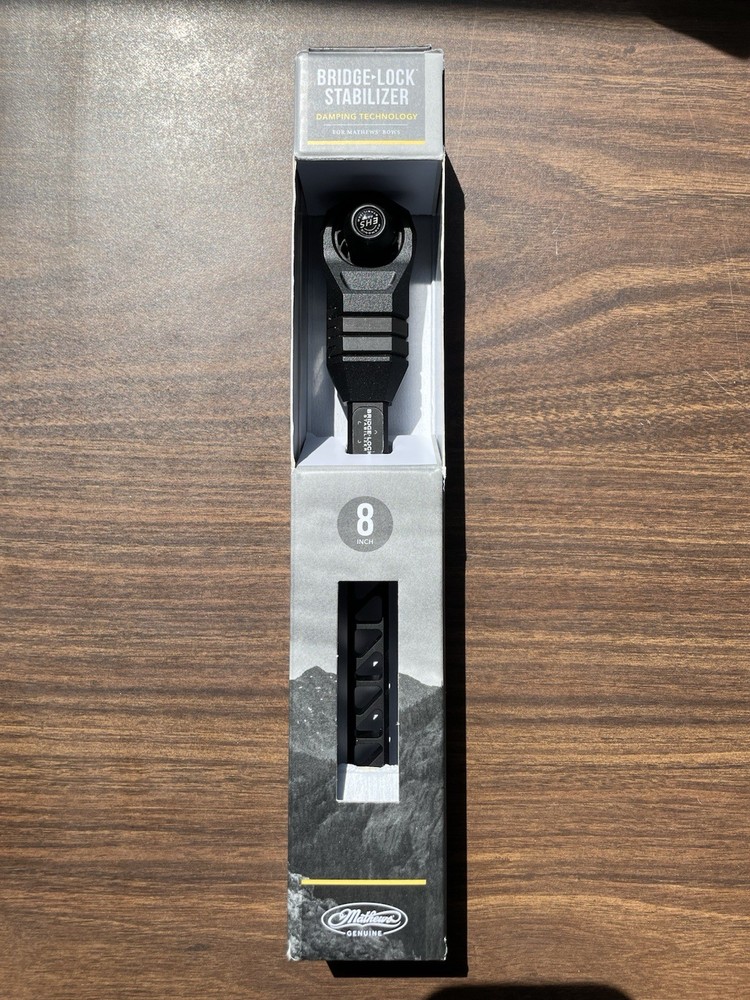 Mathews 8" Bridge-Lock Bow Stabilizer Black