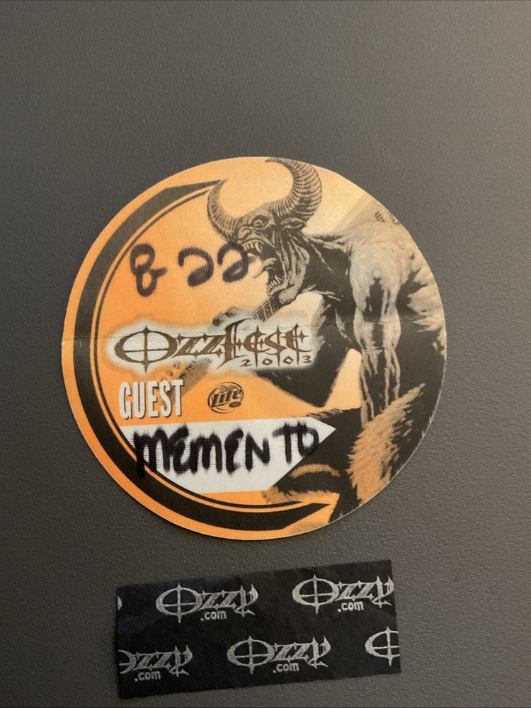 OZZFEST 2003 Unused Concert Pass  + Concert Confetti 8/22/03