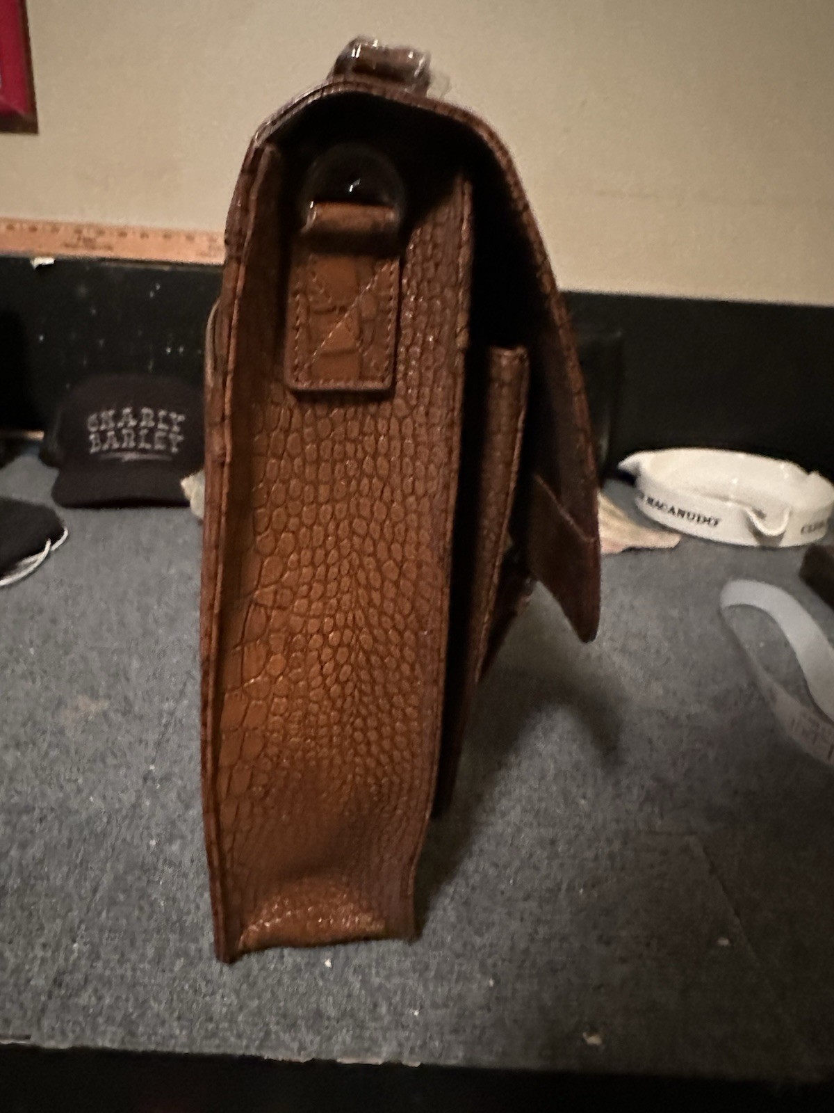 Rocky Patel Party Executive Briefcase – Brown Leather – Brand New