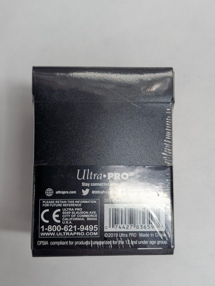 Ultra Pro Eclipse PRO 100+ Deck Box BLACK Locking Lid w/ 1 Card Divider