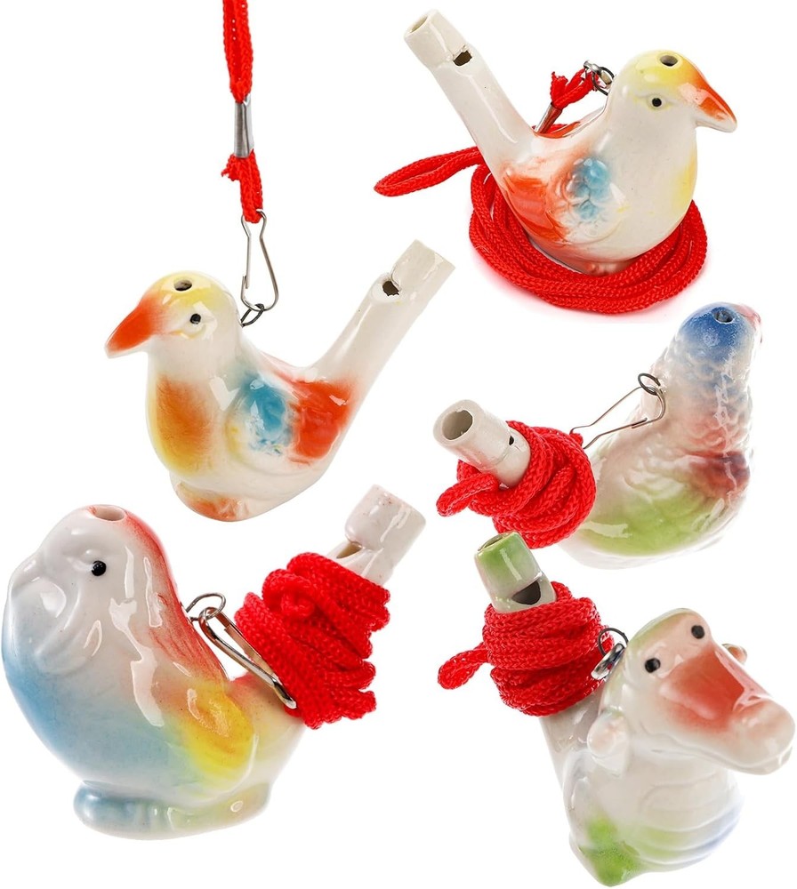 Multicolor Bird Whistles Set - Imaginative Play