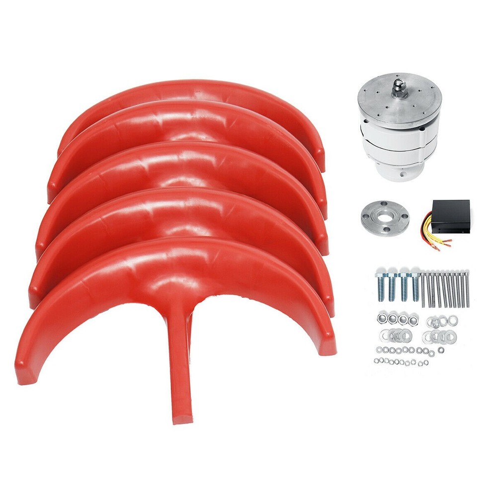 800W 12V/24V MPPT Lantern Permanent Wind Turbine Generator Charge Controller Kit