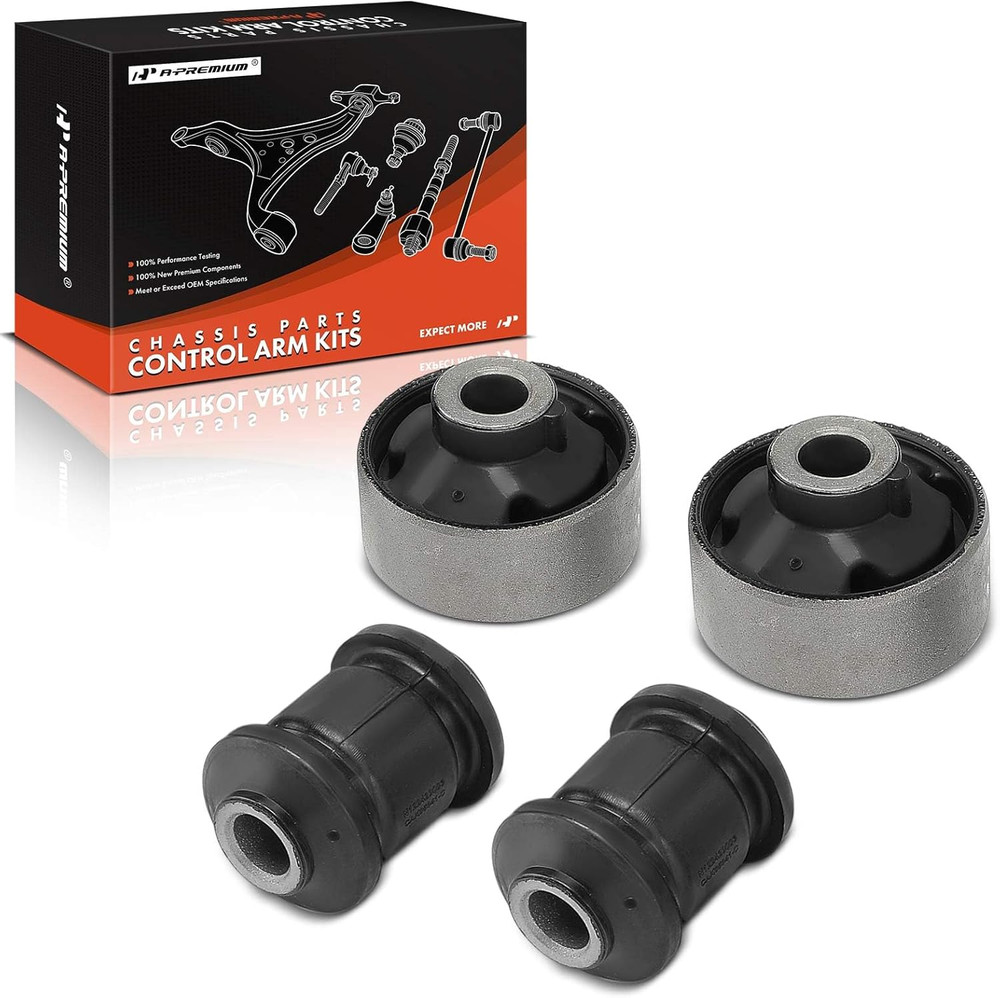 4 X Front Lower Forward and Rearward Control Arm Bushing Kit, Compatible with Je