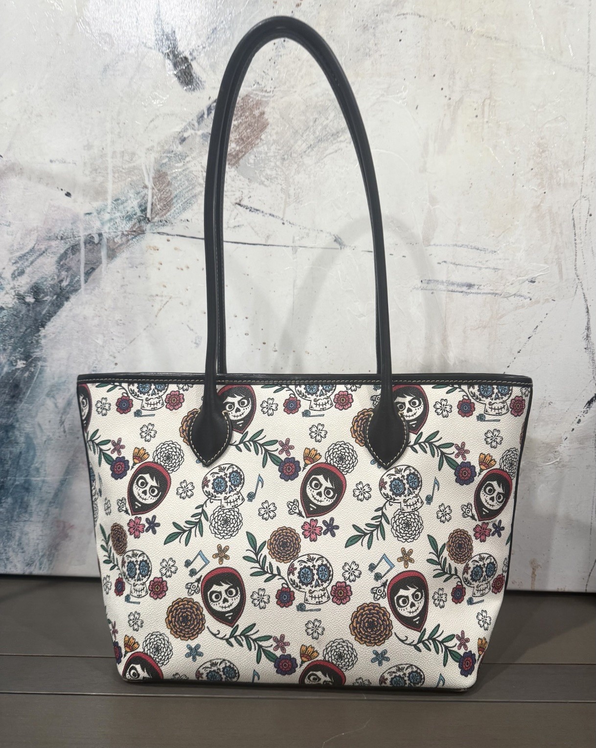 Dooney Bourke Disney Park Pixar Coco Miguel Tote Bag Excellent Condition 2022