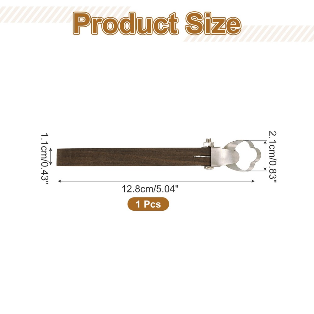 Pottery Handle Making Tool, Scraper Pottery Carving Tool (Flower Shape)
