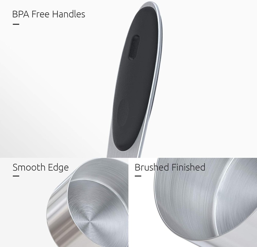 Stainless Steel Measuring Cups and Spoons Set