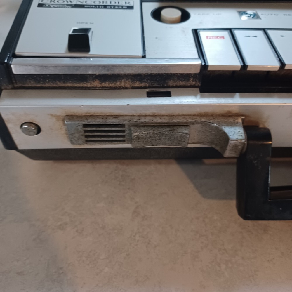 Crowncorder CTR-9650S SPY Cassette Recorder Solid State Japan UNTESTED
