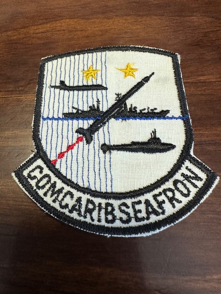 Vintage US Navy Commander Caribseafrontier Patch