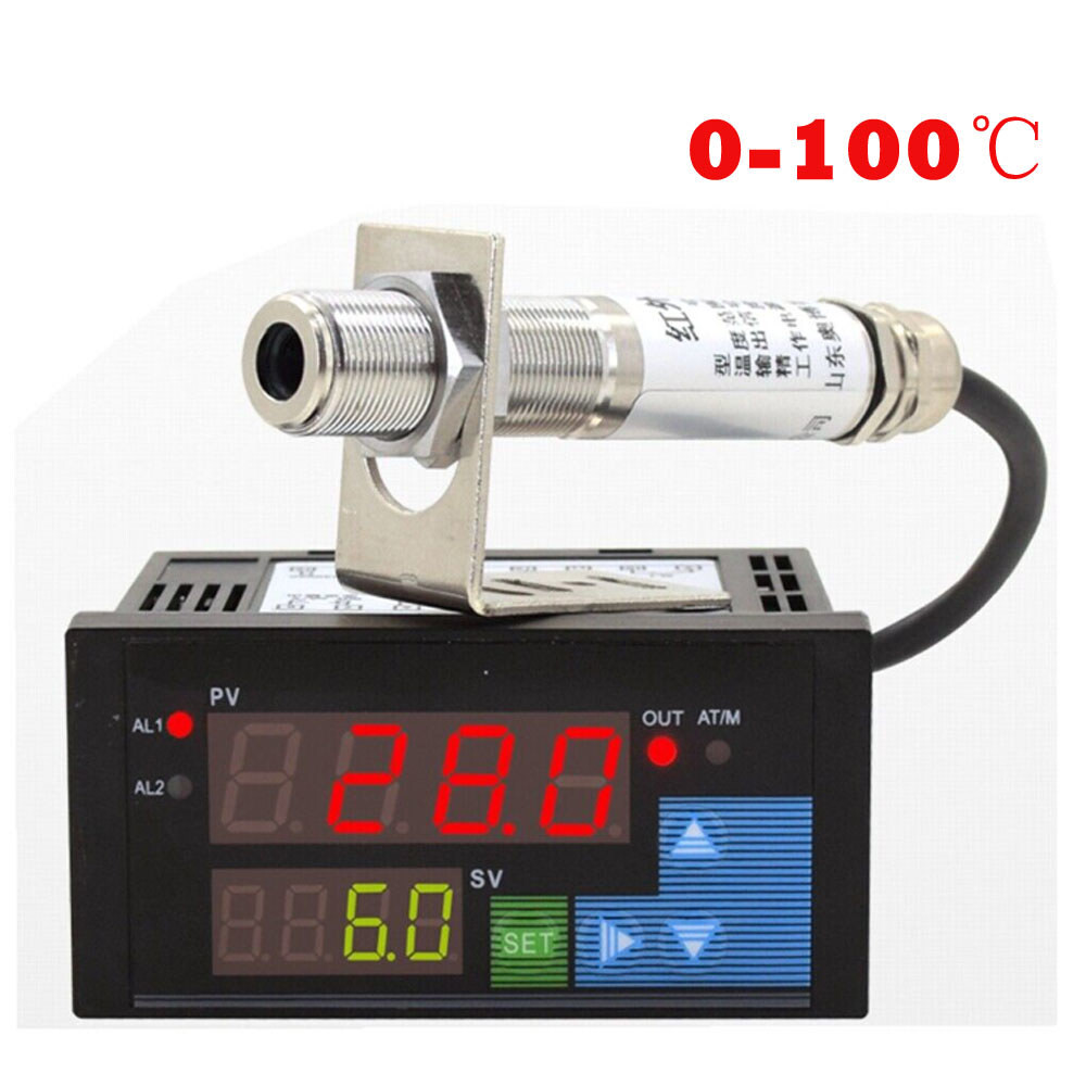 NEW 0-100℃ Online Non-contact Infrared Temperature Controller Thermometer Test