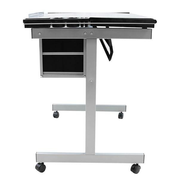 Drafting Table Art Craft Desk Adjustable Artist Drawing Table Home Office, Black