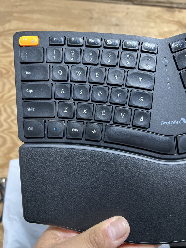 ProtoArc EkM04 Keyboard & Mouse Ergonomic Wireless Combo Split Design Black