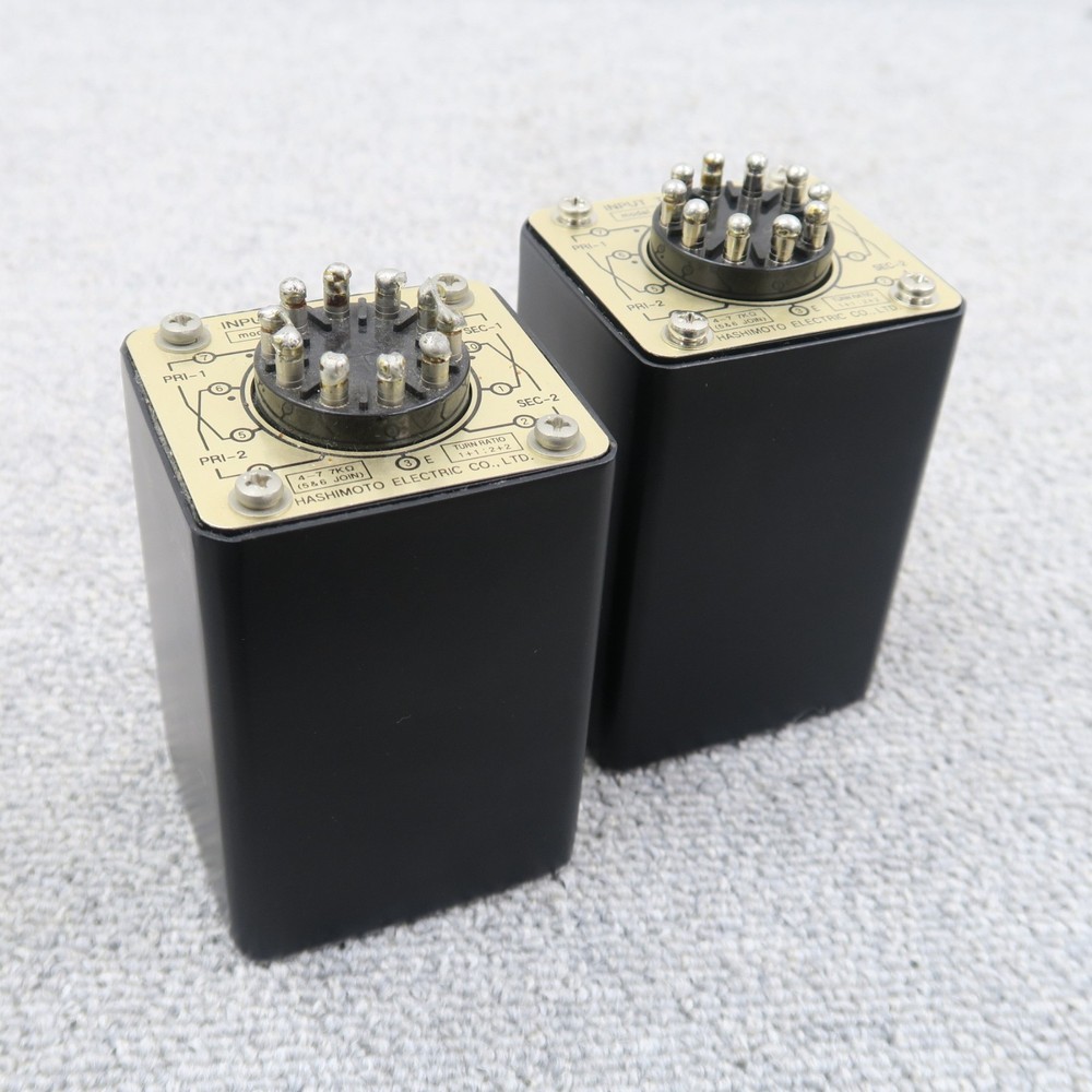 HASHIMOTO A-107 Driver Transformer 2 Units Working Condition JP 2