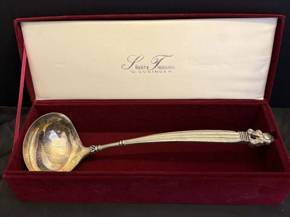 Godinger Silver Art Co. Olde Copenhagen Large Silver Plated 12.25" Soup Ladle