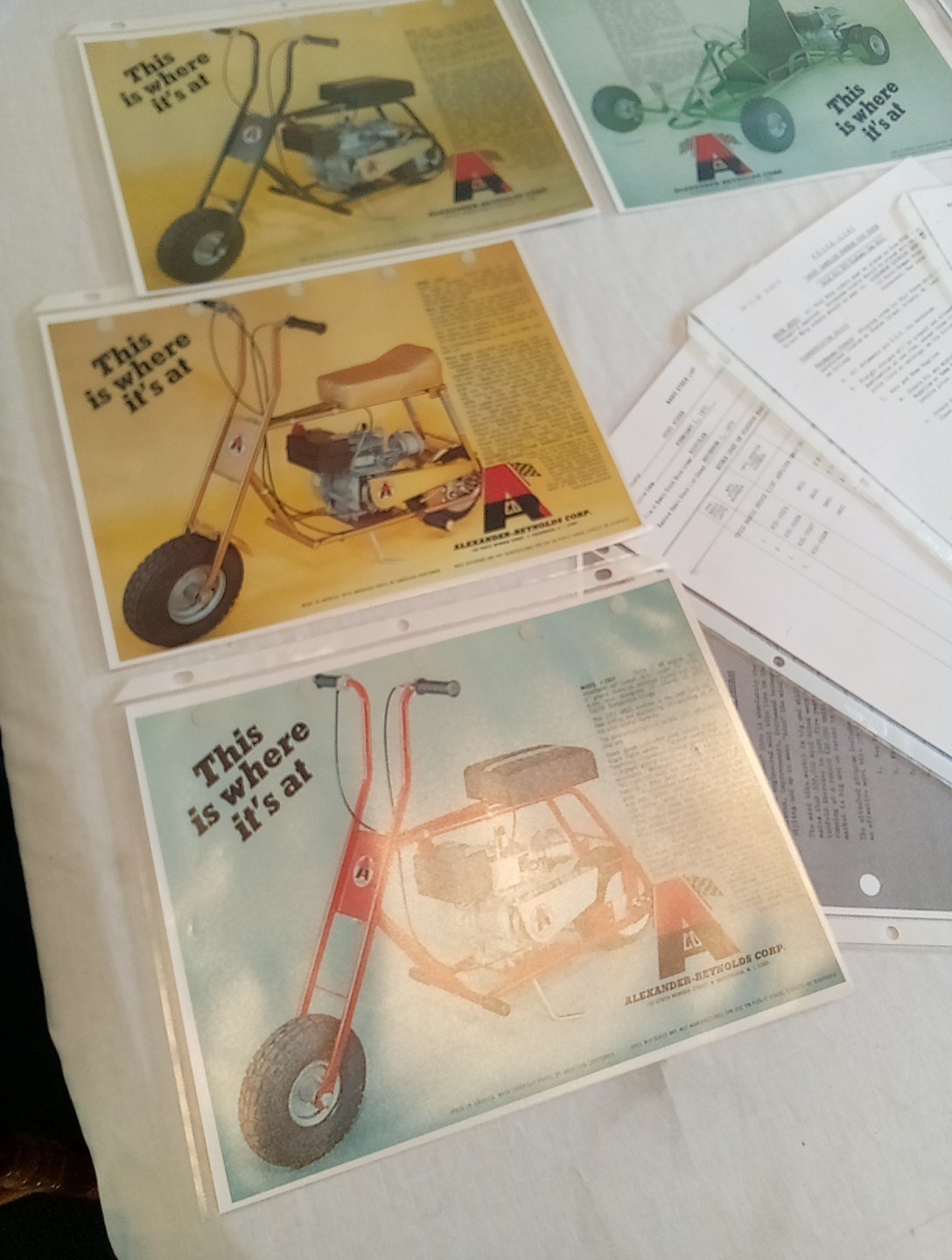 Vintage Alexander Reynolds Corp ARCO Mini Bike 16 Page Sales Brochure Reprint