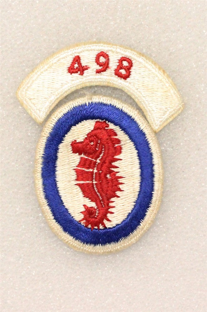 Army patch 6896: Engineer Special Brigade w/498 tab - 2 piece