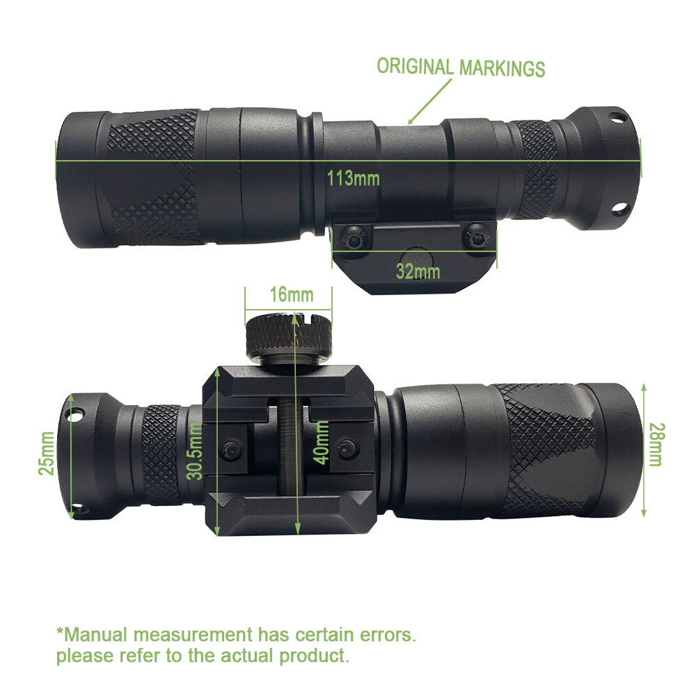 SOTAC M300V IR Light and LED White Scout Flashlight with Remote Pressure Switch