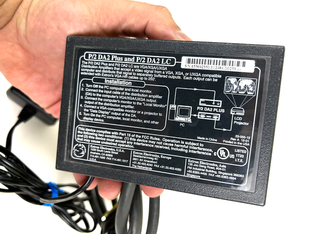 EXTRON P/2 DA2 PLUS VGA DISTRIBUTION AMPLIFIER | Pre-Owned