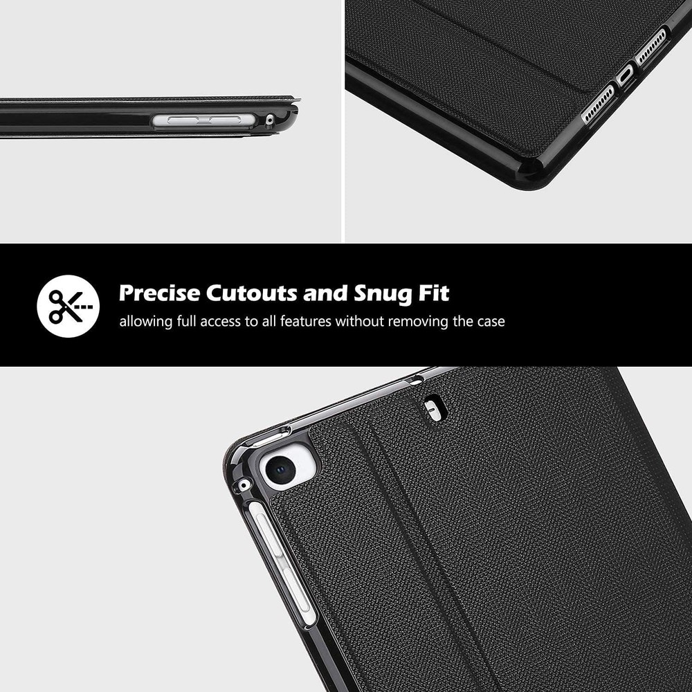 Case for iPad mini 5/4, Slim Stand Protective Folio Cover - Black