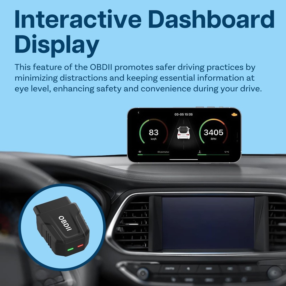 Cordless OBD2 Scanner Car Code Reader 5.4 Bluetooth Auto Diagnostic Scan Tool US