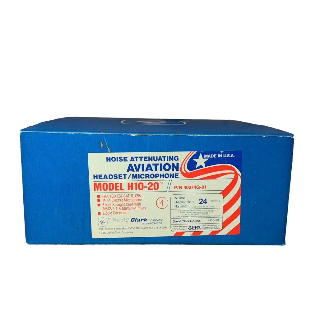 David Clark h10-20 aviation headset